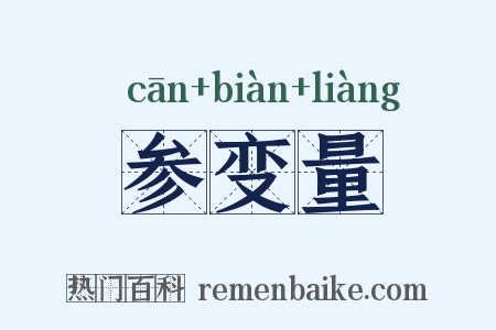 参变量是什么意思的图片